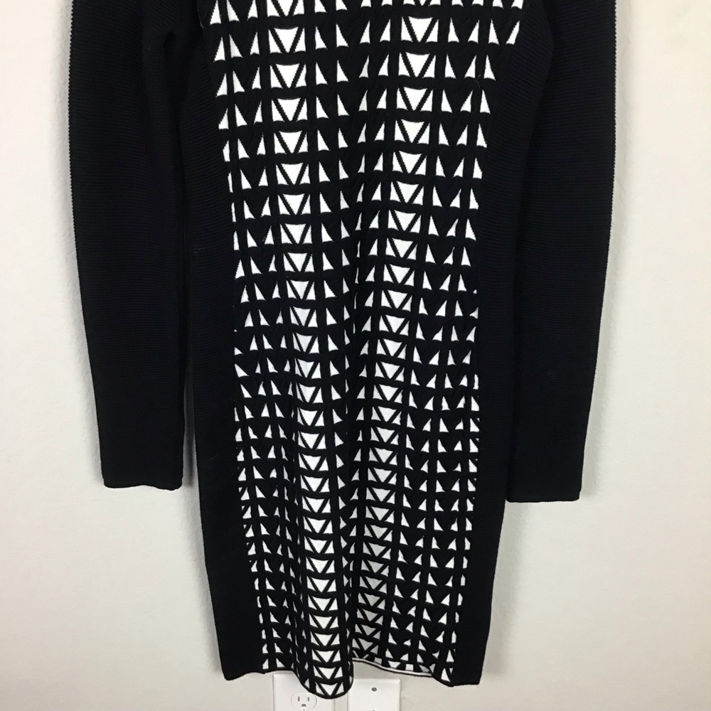 Faith Connexion Sweater Dress Geometric Jacquard Knit - Picture 7 of 11
